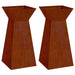 Vază pe pilon 2 pcs Argintiu 35 x 35 x 73 cm - WALTI WALTI