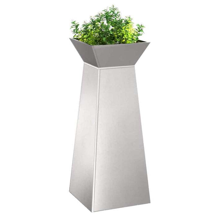 Vază pe pilon 2 pcs Argintiu 40 x 40 x 100 cm - WALTI WALTI
