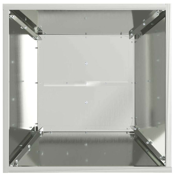 Vază pe pilon 2 pcs Argintiu 40 x 40 x 100 cm - WALTI WALTI