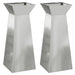 Vază pe pilon 2 pcs Argintiu 40 x 40 x 100 cm - WALTI WALTI