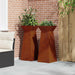Vază pe pilon 2 pcs Argintiu 40 x 40 x 100 cm - WALTI WALTI