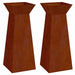 Vază pe pilon 2 pcs Argintiu 40 x 40 x 100 cm - WALTI WALTI