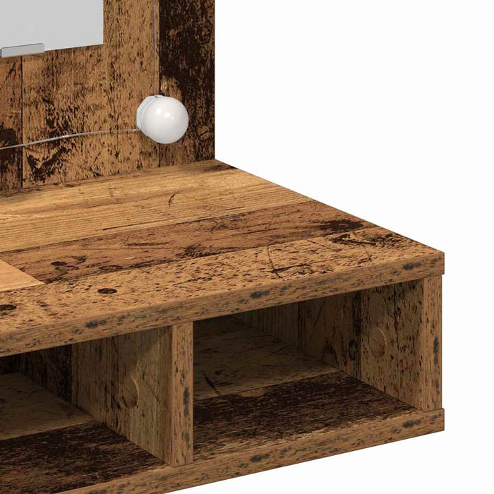 Dulap cu oglindă Lemn vechi 60 x 31,5 x 62 cm Lemn compozit - WALTI WALTI