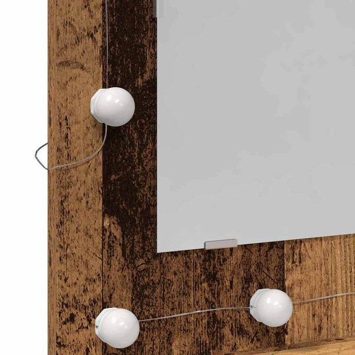 Dulap cu oglindă Lemn vechi 60 x 31,5 x 62 cm Lemn compozit - WALTI WALTI