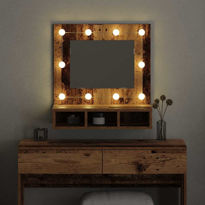 Dulap cu oglindă Lemn vechi 60 x 31,5 x 62 cm Lemn compozit - WALTI WALTI
