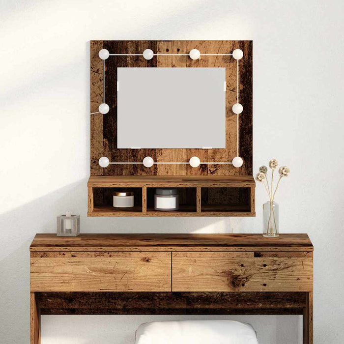 Dulap cu oglindă Lemn vechi 60 x 31,5 x 62 cm Lemn compozit - WALTI WALTI