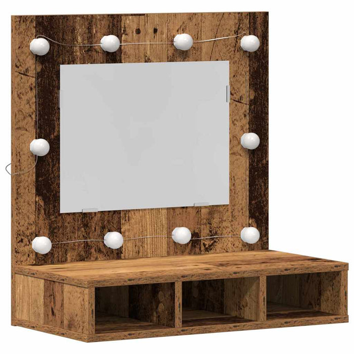 Dulap cu oglindă Lemn vechi 60 x 31,5 x 62 cm Lemn compozit - WALTI WALTI