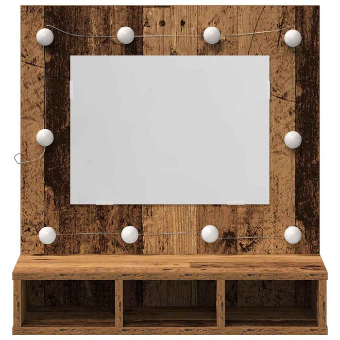 Dulap cu oglindă Lemn vechi 60 x 31,5 x 62 cm Lemn compozit - WALTI WALTI