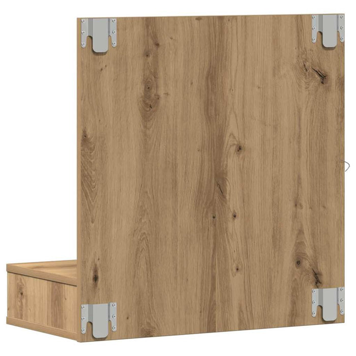 Dulap cu oglindă cu raft Stejar Artizanal 60 x 31,5 x 62 cm - WALTI WALTI
