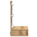 Dulap cu oglindă cu raft Stejar Artizanal 60 x 31,5 x 62 cm - WALTI WALTI