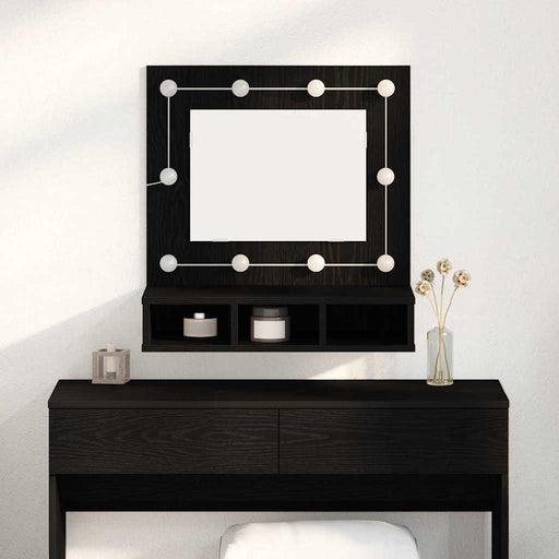 Dulap cu oglindă Stejar Negru 60 x 31,5 x 62 cm Lemn compozit - WALTI WALTI