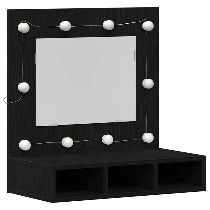 Dulap cu oglindă Stejar Negru 60 x 31,5 x 62 cm Lemn compozit - WALTI WALTI