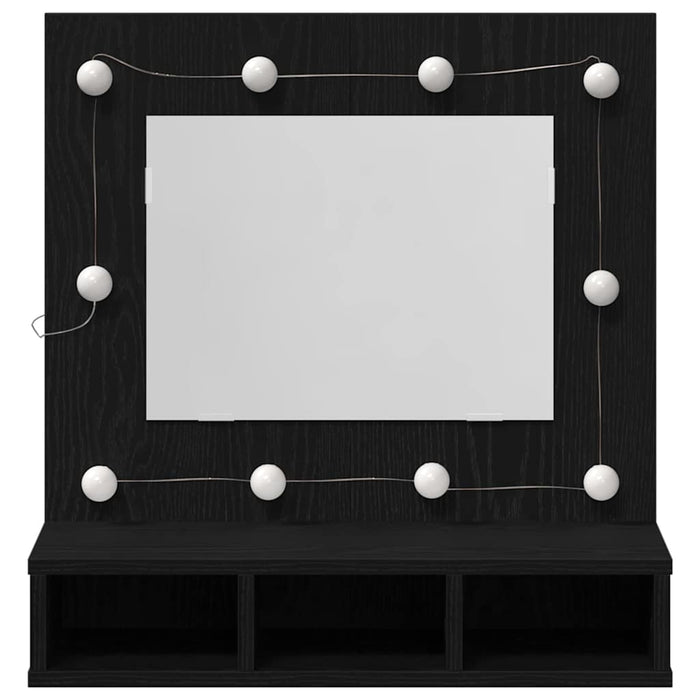Dulap cu oglindă Stejar Negru 60 x 31,5 x 62 cm Lemn compozit - WALTI WALTI