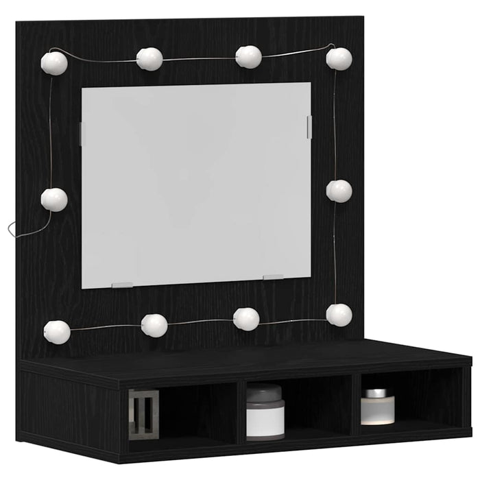 Dulap cu oglindă Stejar Negru 60 x 31,5 x 62 cm Lemn compozit - WALTI WALTI