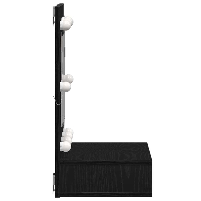 Dulap cu oglindă Stejar Negru 60 x 31,5 x 62 cm Lemn compozit - WALTI WALTI