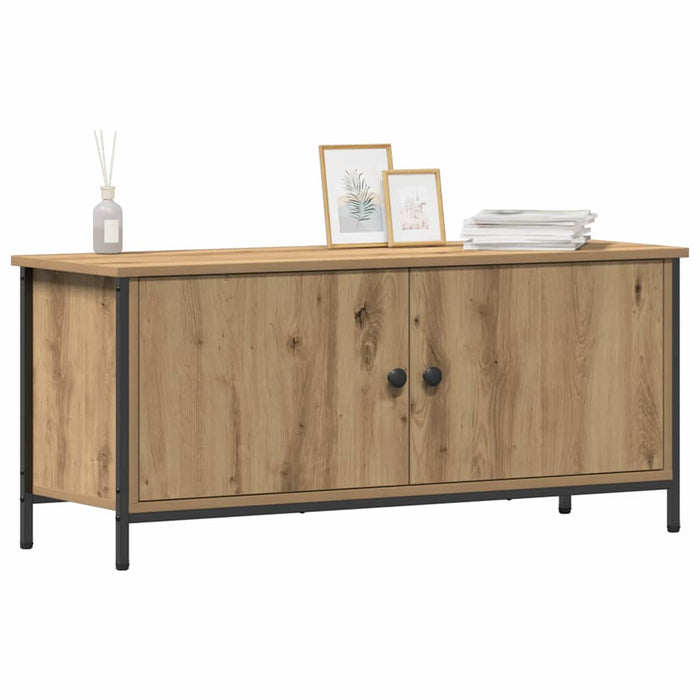 Cabinet TV Stejar Artizanal 100 x 35 x 45 cm Lemn compozit - WALTI WALTI