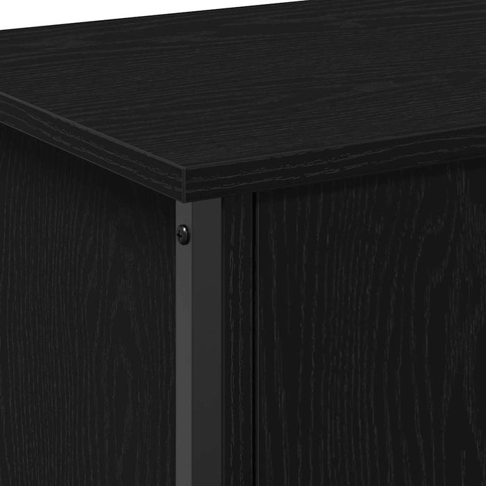 Cabinet TV Stejar Negru 100 x 35 x 45 cm Lemn compozit - WALTI WALTI