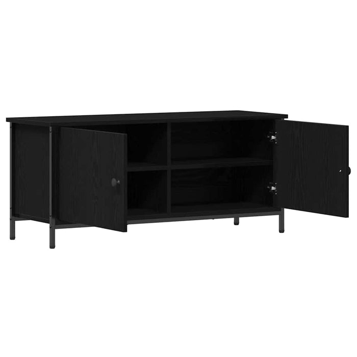 Cabinet TV Stejar Negru 100 x 35 x 45 cm Lemn compozit - WALTI WALTI