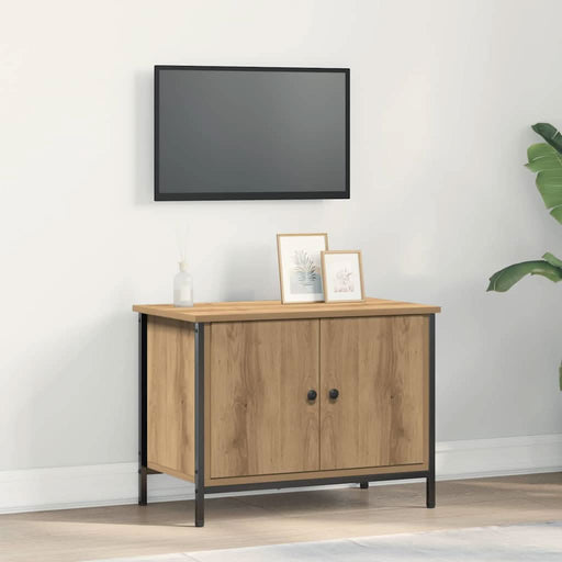 Cabinet TV Stejar Artizanal 60 x 35 x 45 cm Lemn compozit - WALTI WALTI