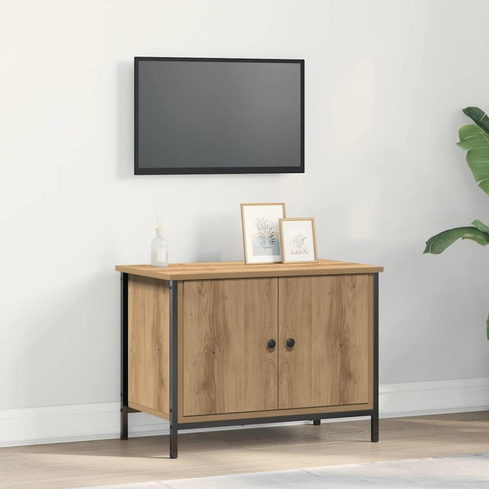 Cabinet TV Stejar Artizanal 60 x 35 x 45 cm Lemn compozit - WALTI WALTI