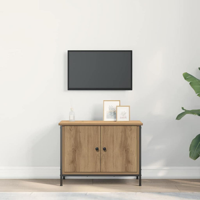 Cabinet TV Stejar Artizanal 60 x 35 x 45 cm Lemn compozit - WALTI WALTI