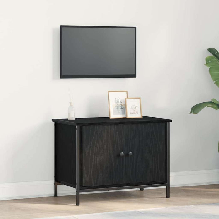 Cabinet TV Stejar Negru 60 x 35 x 45 cm Lemn compozit - WALTI WALTI