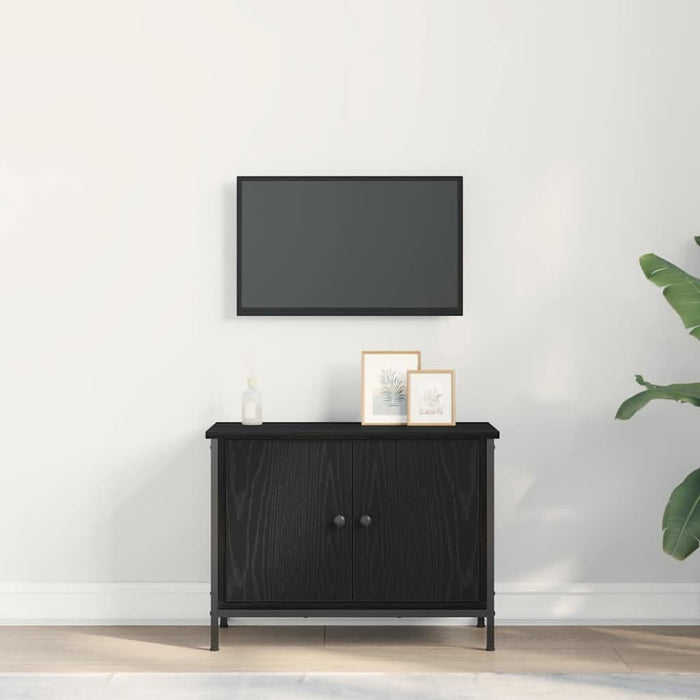 Cabinet TV Stejar Negru 60 x 35 x 45 cm Lemn compozit - WALTI WALTI