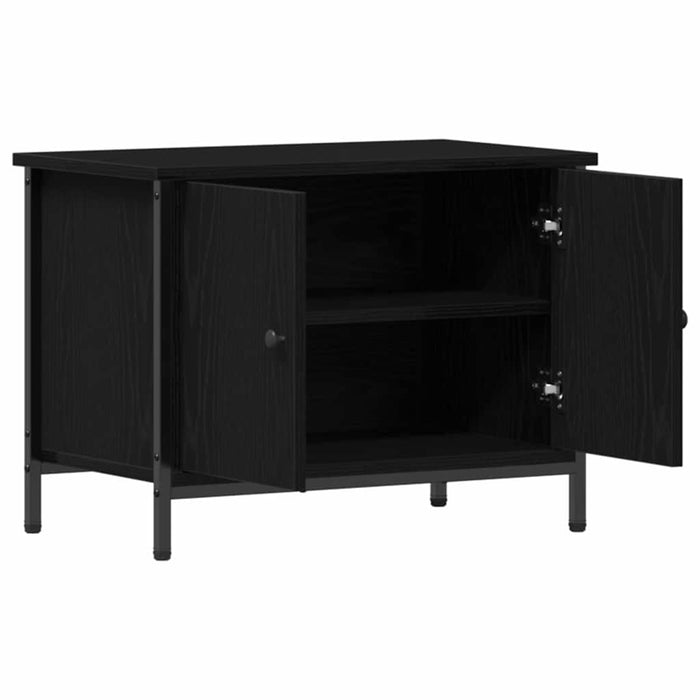 Cabinet TV Stejar Negru 60 x 35 x 45 cm Lemn compozit - WALTI WALTI