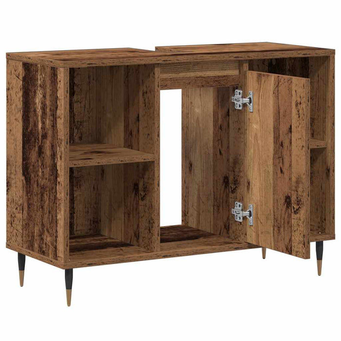Dulap de Baie cu raft Lemn Vechi 80 x 33 x 60 cm Lemn compozit - WALTI WALTI
