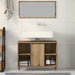Dulap de Baie Stejar Artizanal 80 x 33 x 60 cm Lemn compozit - WALTI WALTI