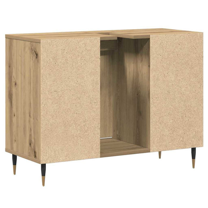 Dulap de Baie Stejar Artizanal 80 x 33 x 60 cm Lemn compozit - WALTI WALTI