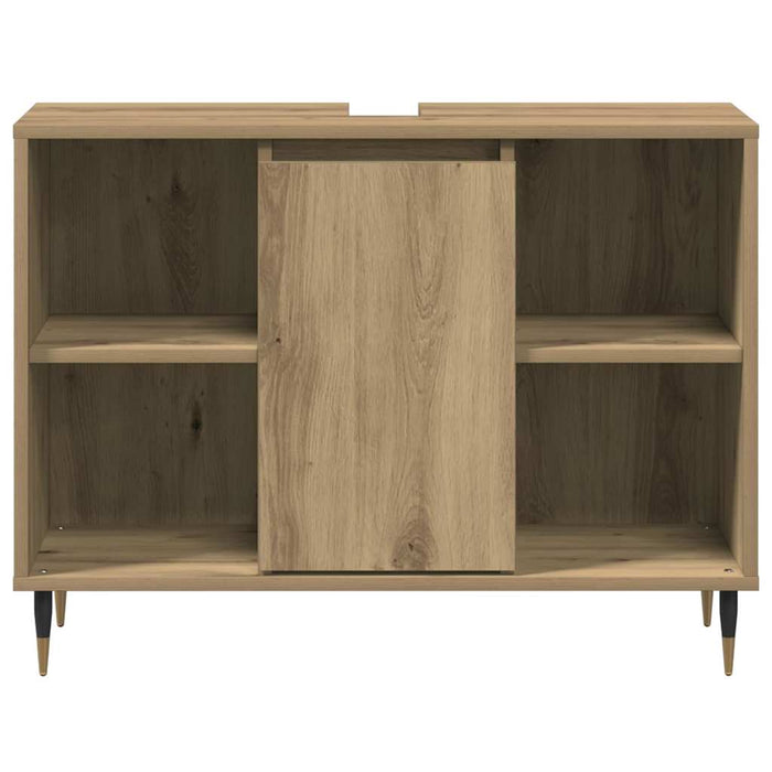 Dulap de Baie Stejar Artizanal 80 x 33 x 60 cm Lemn compozit - WALTI WALTI