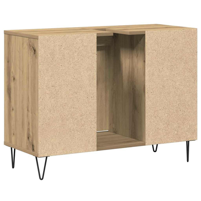 Dulap de Baie Stejar Artizanal 80 x 33 x 60 cm Lemn compozit - WALTI WALTI