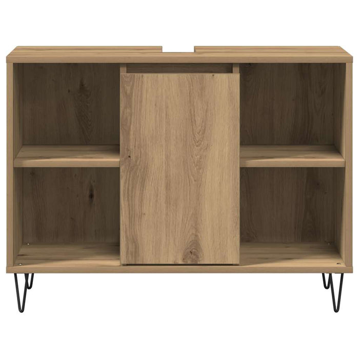 Dulap de Baie Stejar Artizanal 80 x 33 x 60 cm Lemn compozit - WALTI WALTI