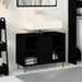 Dulap de Baie cu raft Negru 80 x 33 x 60 cm Lemn compozit - WALTI WALTI