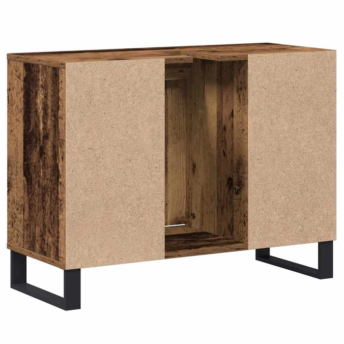 Dulap de Baie cu raft Lemn Vechi 80 x 33 x 60 cm Lemn compozit - WALTI WALTI