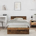 Cadru de Pat cu Tăblie cu headboard Lemn Vechi 100 x 200 cm - WALTI WALTI