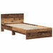 Cadru de Pat cu Tăblie cu headboard Lemn Vechi 100 x 200 cm - WALTI WALTI