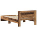 Cadru de Pat cu Tăblie cu headboard Lemn Vechi 100 x 200 cm - WALTI WALTI