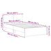 Cadru de Pat cu Tăblie cu headboard Lemn Vechi 100 x 200 cm - WALTI WALTI