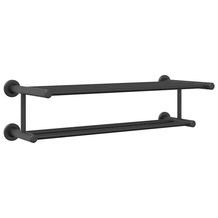 Suport pentru prosoape Negru 61 x 23 x 17 cm Oțel inoxidabil - WALTI WALTI