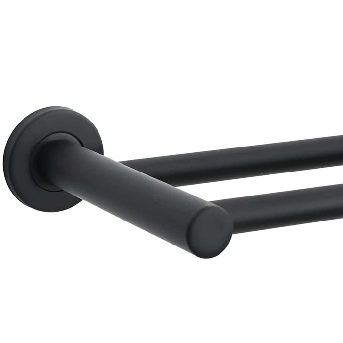 Suport pentru prosoape Negru 61 x 14.5 x 5 cm Oțel inoxidabil - WALTI WALTI
