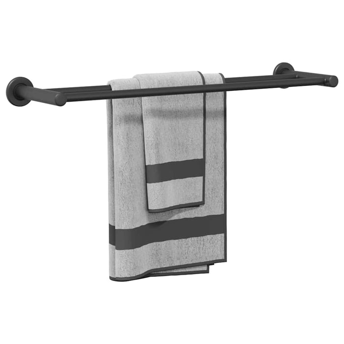 Suport pentru prosoape Negru 61 x 14.5 x 5 cm Oțel inoxidabil - WALTI WALTI