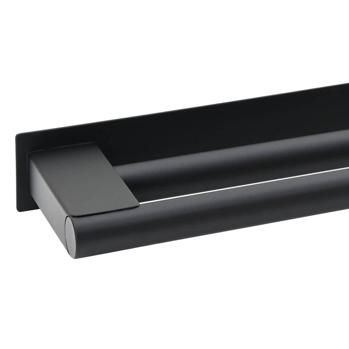 Suport pentru prosoape Negru 40 x 9 x 4 cm Oțel inoxidabil - WALTI WALTI