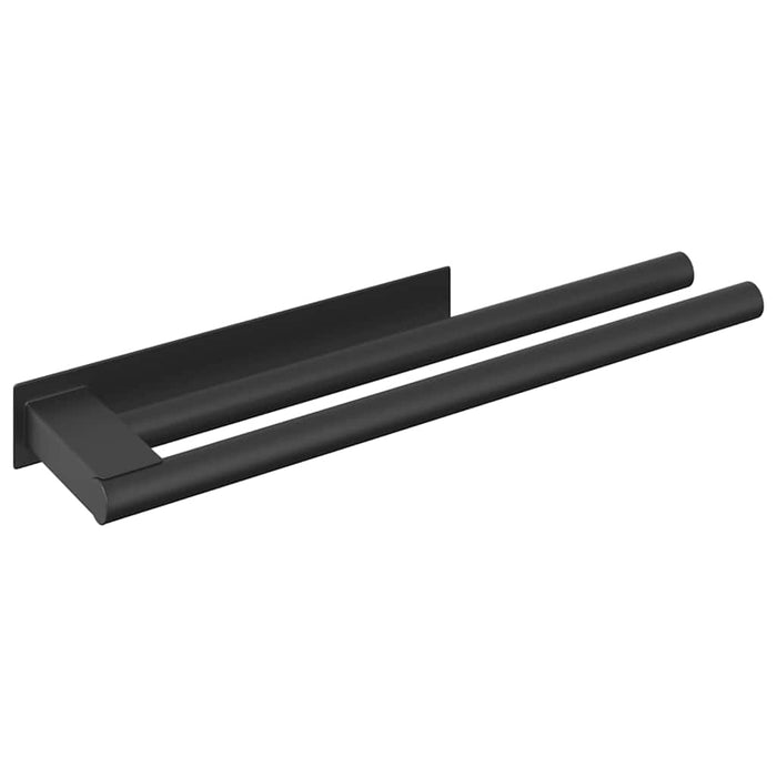 Suport pentru prosoape Negru 40 x 9 x 4 cm Oțel inoxidabil - WALTI WALTI