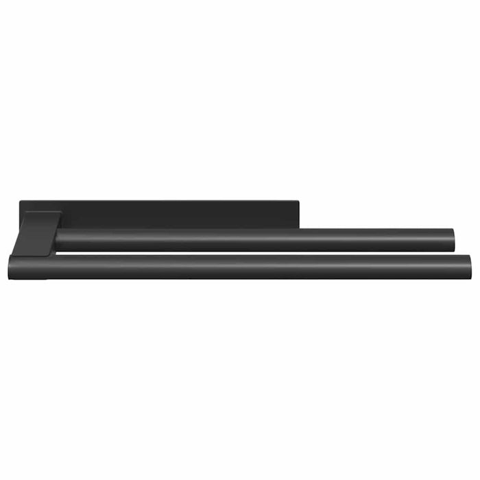Suport pentru prosoape Negru 40 x 9 x 4 cm Oțel inoxidabil - WALTI WALTI