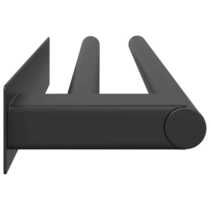 Suport pentru prosoape Negru 40 x 9 x 4 cm Oțel inoxidabil - WALTI WALTI