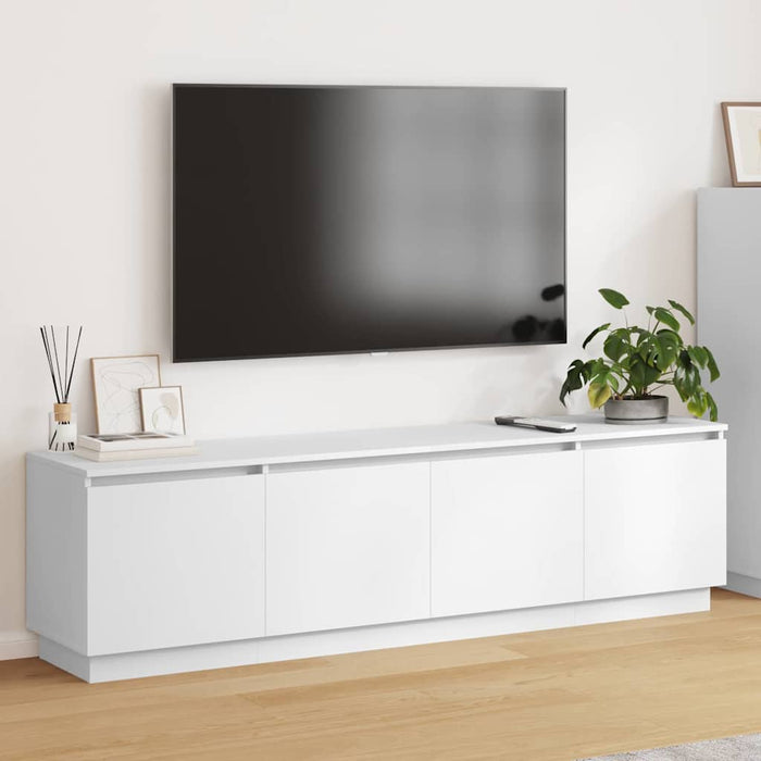Cabinet TV cu led Alb 180 x 38 x 49 cm Lemn compozit - WALTI WALTI