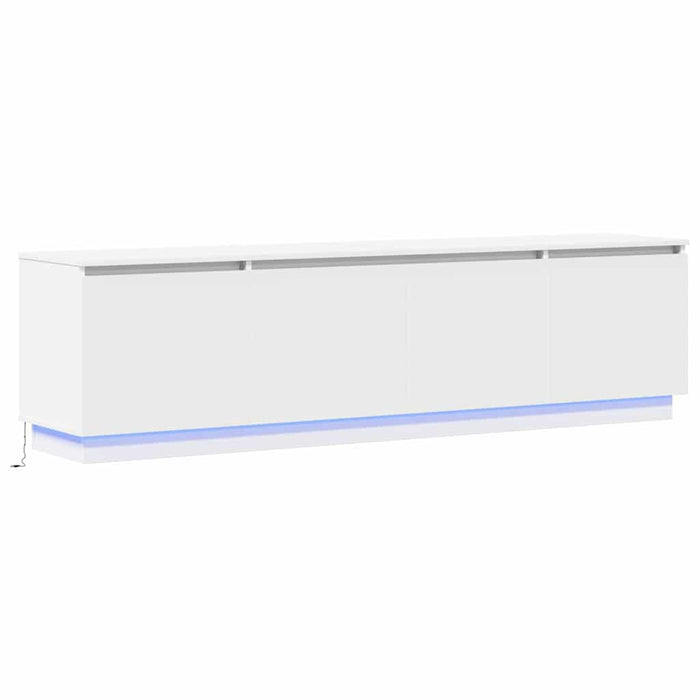 Cabinet TV cu led Alb 180 x 38 x 49 cm Lemn compozit - WALTI WALTI