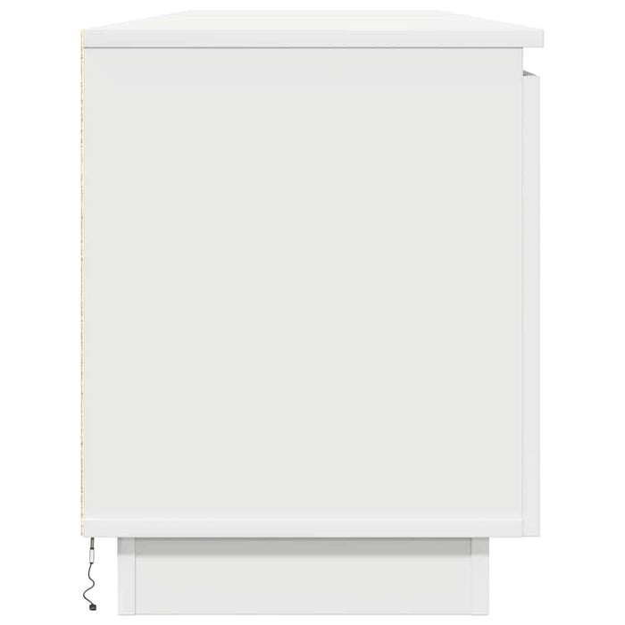 Cabinet TV cu led Alb 180 x 38 x 49 cm Lemn compozit - WALTI WALTI